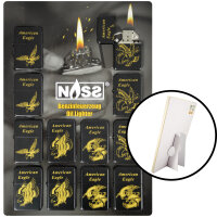 Benzin-Feuerzeug "Eagle" 12er Stand-Display
