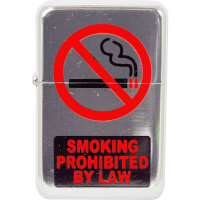 Benzin-Feuerzeug "No Smoking" 12er Stand-Display