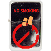 Benzin-Feuerzeug "No Smoking" 12er Stand-Display