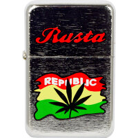 Benzin-Feuerzeug "Rasta" 12er Stand-Display