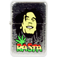 Benzin-Feuerzeug "Rasta" 12er Stand-Display