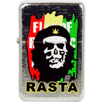 Benzin-Feuerzeug "Rasta" 12er Stand-Display