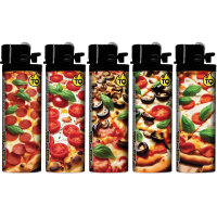 Reibrad-Motivfeuerzeug "Pizza Mama Mia", 50er...