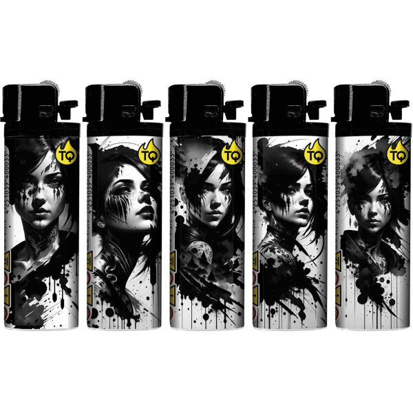 Reibrad-Motivfeuerzeug "INK Women", 50er Display