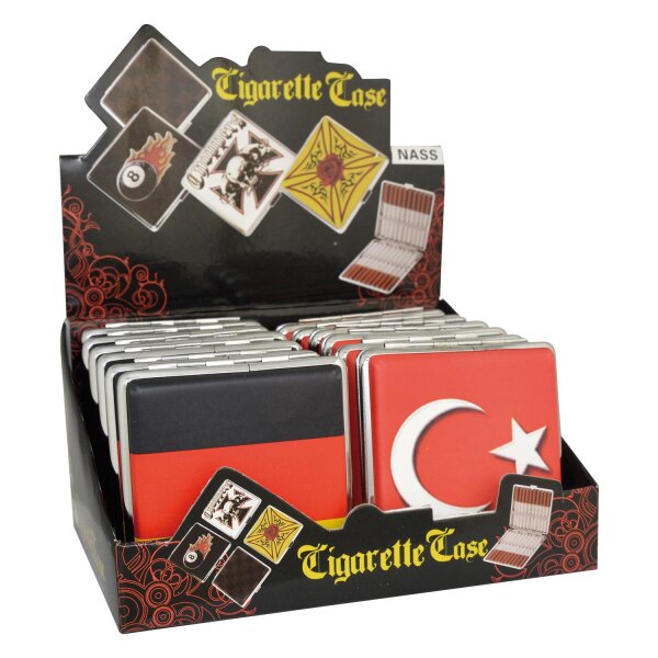 Zigarettenetui Turkey & Germany, 12er Display