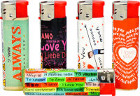 I Love You Motiv-Feuerzeug, 50er Display