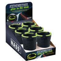 Aschenbecher2Go "Black" Glow In The Dark, 6er...