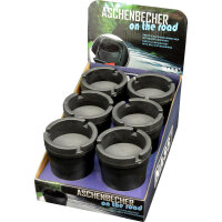 Aschenbecher On the Road "Black", 6er Display