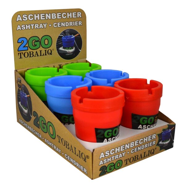 Aschenbecher 2Go Colour, 6er Display