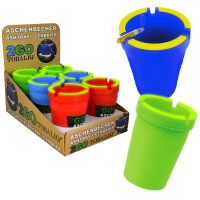Aschenbecher Glow In The Dark Neon, 6er Display