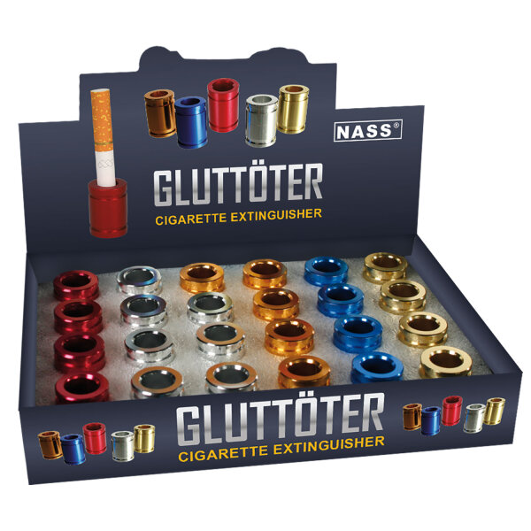 Metall-Glutt&ouml;ter Mix-Colors, 24er Display