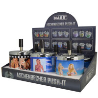 Dreh-Aschenbecher &bdquo;Pin-Up&ldquo; | &Oslash; 9,0 x...