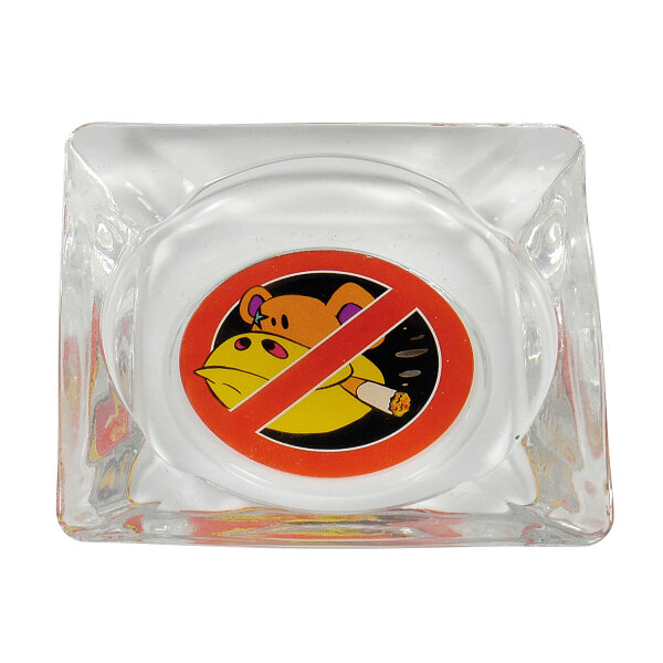 Glasaschenbecher "Smoking Monkey", 12er Display