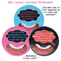 Aschenbecher "Slogan", 6er Display