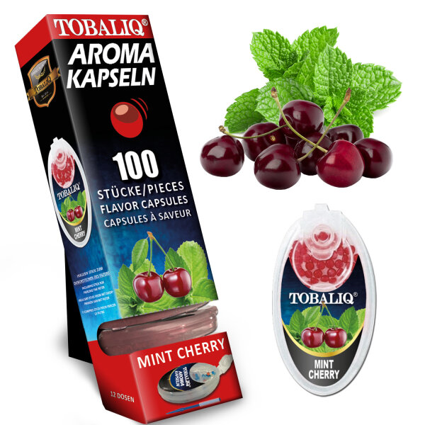 Tobaliq "Mint Cherry"Aromakapsel mit 100 Kugeln