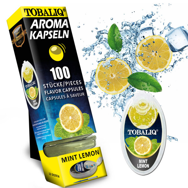 Tobaliq "Mint Lemon"Aromakapsel mit 100 Kugeln