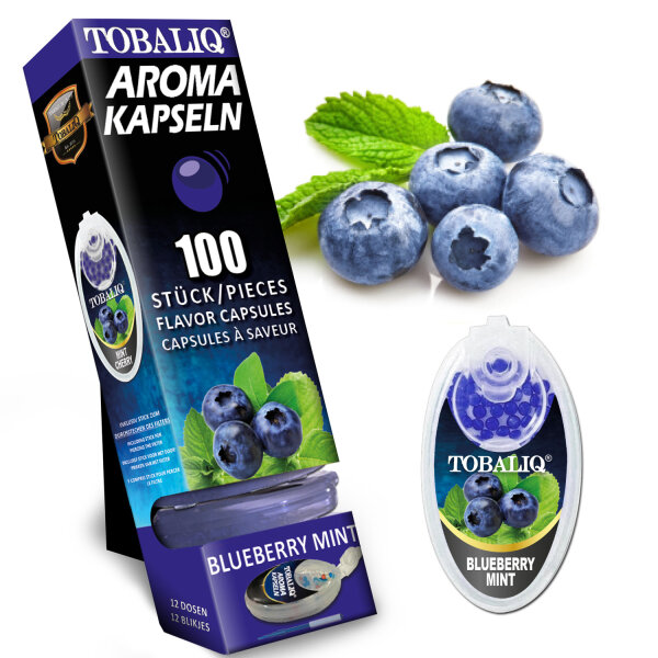Tobaliq "Blueberry Mint" Aromakapsel mit 100 Kugeln