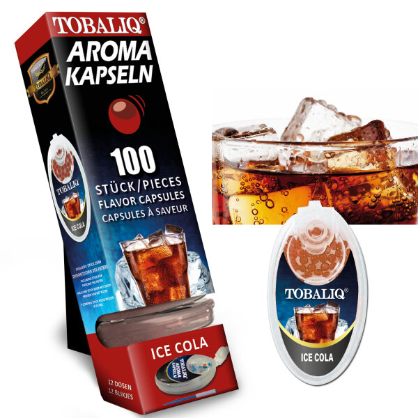 Tobaliq "Ice Cola" Aromakapsel mit 100 Kugeln
