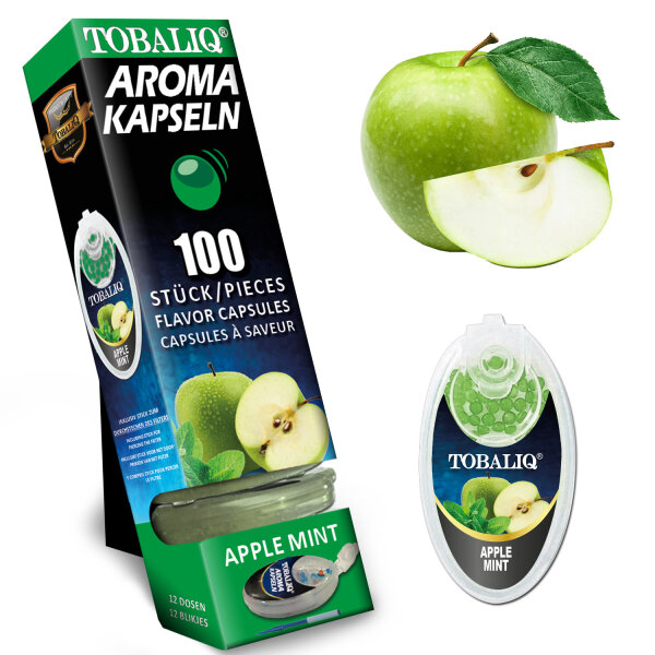 Tobaliq "Apple Mint" Aromakapsel mit 100 Kugeln