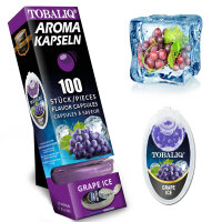 Tobaliq "Grape Ice" Aromakapsel mit 100 Kugeln