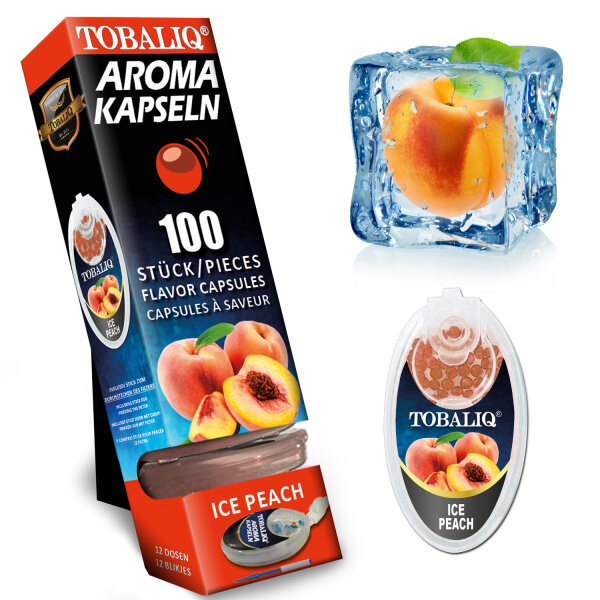 Tobaliq "Ice Peach" Aromakapsel mit 100 Kugeln