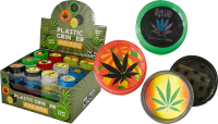 MiniMag Kompakt-Grinder mit Cannabisblatt, 48er Display