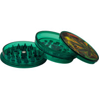 CannabisGrind Kunststoff-Grinder mit Motiven, 24er Display