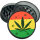 CannabisGrind Kunststoff-Grinder mit Motiven, 24er Display