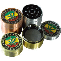 Coffeeshop Metall-Grinder 4-teilig, 4cm, 12er Display