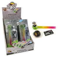 Glaspfeife inkl. Metallgrinder Gorilla 69, 12er Display