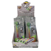 Glaspfeife inkl. Plastikgrinder Gorilla 70, 12er Display