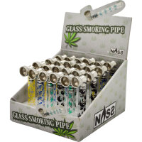 Glaspfeife "Glass Smoking Pipe", 24er Display