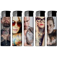 Tattoos Motiv-Feuerzeug, 50er Display