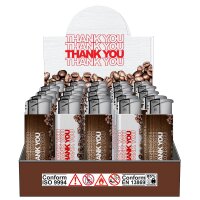 Thank You Motiv-Feuerzeug, 50er Display