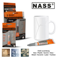 Sekundenkleber "NASS", 1x3g, 24er Display