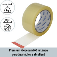 Packband transparent 48mm x 66m, 50 &micro;, 6er Rollen
