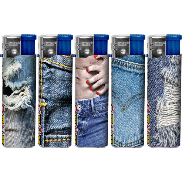 Blue Jeans Motiv-Feuerzeug, 50er Display
